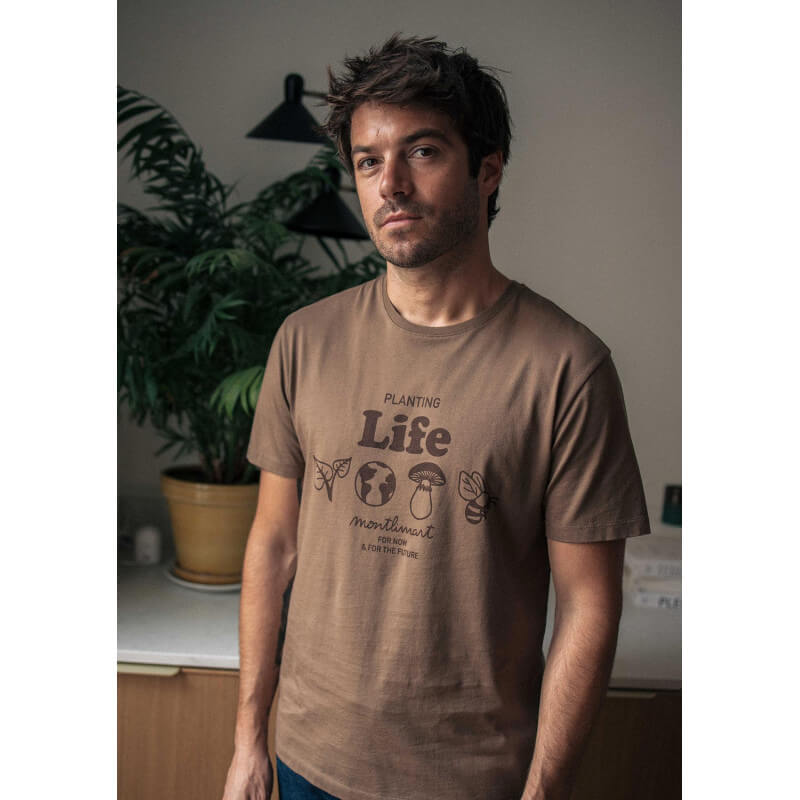 T-SHIRT TERRE MARRON