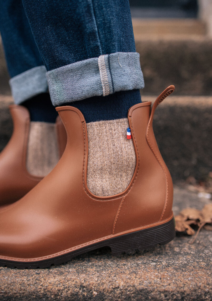 Boots camel homme online