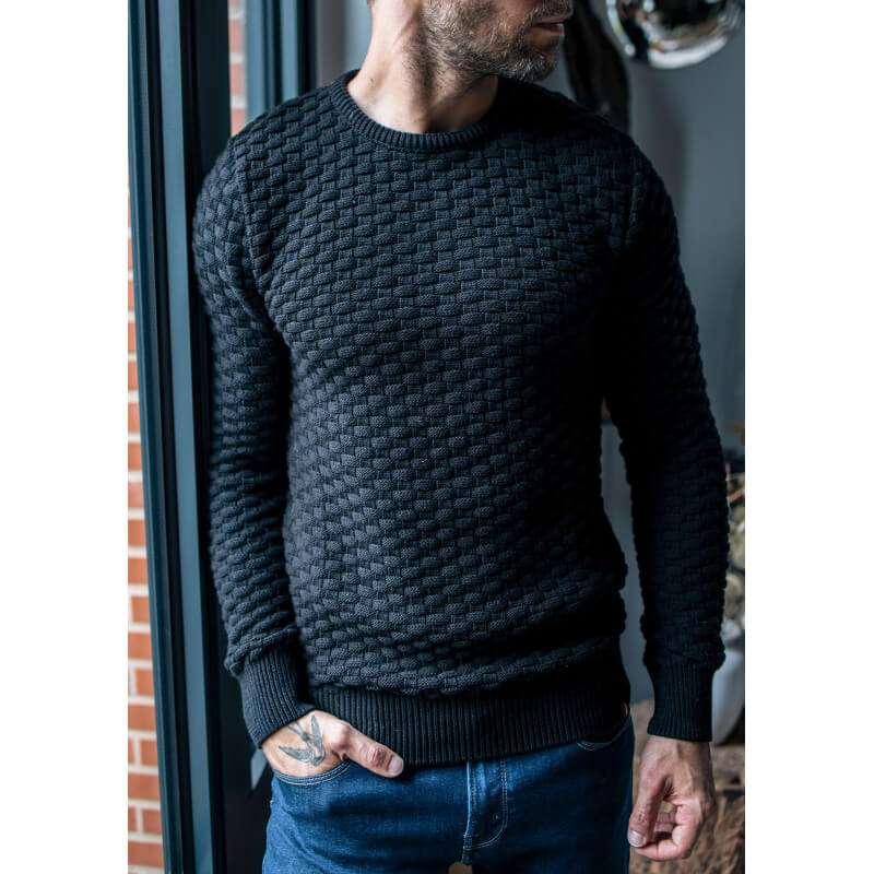 21ah-pull-homme-damier-noir-made-in-france-coton-bio-1